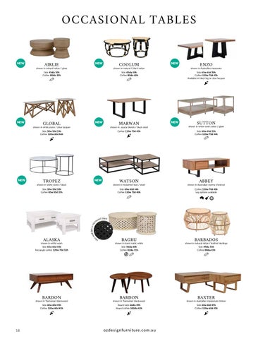 OZ Design Furniture 家具目录 · OZ DESIGN FURNITURE PRODUCT 指南 春季 夏季 20-21 第 18 页