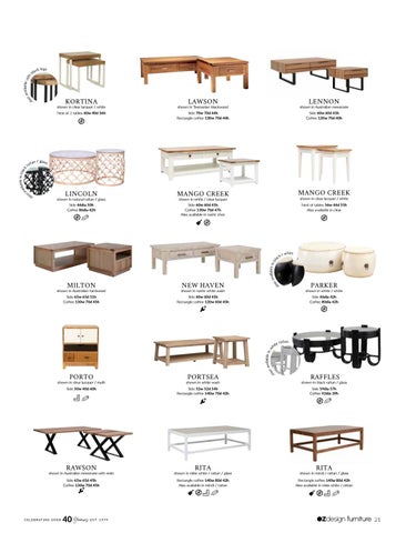 OZ Design Furniture 家具目录 · OZ DESIGN FURNITURE PRODUCT 指南 春季 夏季 20-21 第 21 页