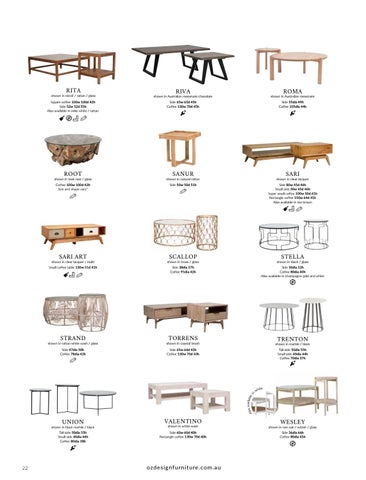 OZ Design Furniture 家具目录 · OZ DESIGN FURNITURE PRODUCT 指南 春季 夏季 20-21 第 22 页