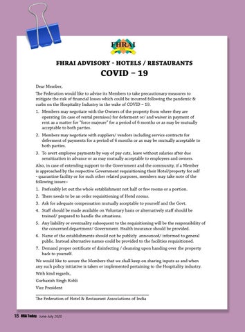 HRA Today June July 2020 第 18 页