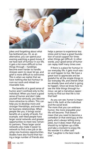 EXECUTIVE KNOWLEDGE LINES June-July 2020 第 22 页