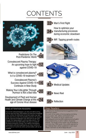 EXECUTIVE KNOWLEDGE LINES June-July 2020 第 7 页