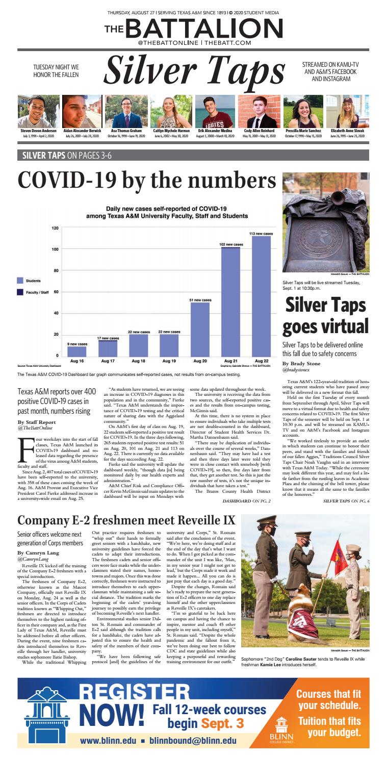 The Battalion - August 27, 2020 by The Battalion - Issuu