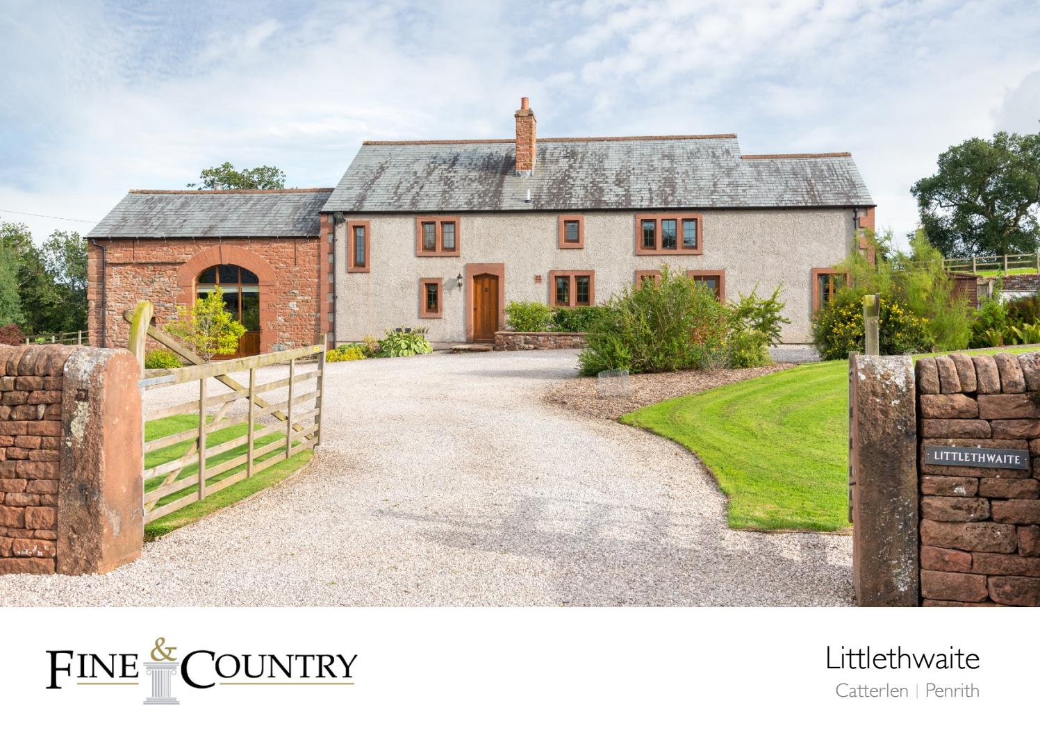 Sales brochure for 'Littlethwaite', Catterlen, Penrith by Fine