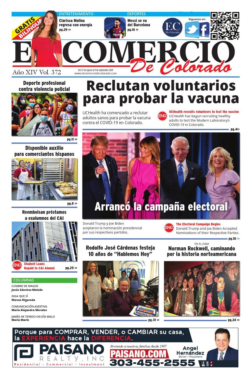 El Comercio de Colorado Edition 372 August 27th 2020 by El Comercio de ...