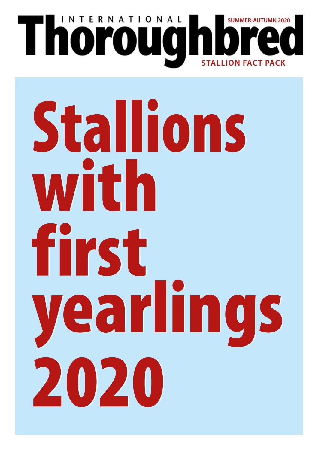 Stallions with first yearlings 2020 by International Thoroughbred - Issuu