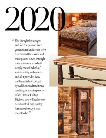 Heritage Amish Furniture 家具目录 · Hilltop Hickory 家具 2020 第 3 页