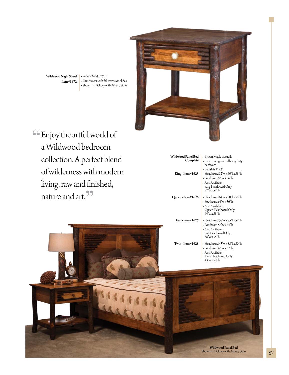 Hilltop Hickory Furniture 2020 by Heritage Amish Furniture Issuu