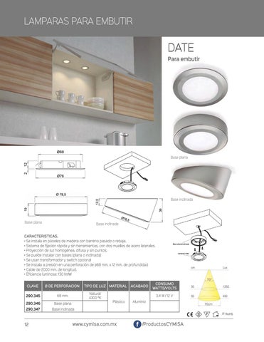 cymisa 灯饰目录 Iluminación, 德文 CYMISA. 第 12 页