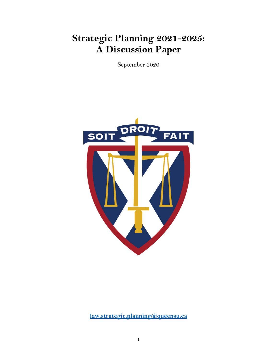 Strategic Framework 2020-2025 by Queen's University Faculty of Law - Issuu