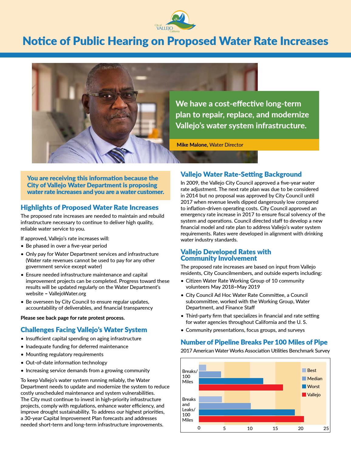 Vallejo Water Rates by cityofvallejo Issuu