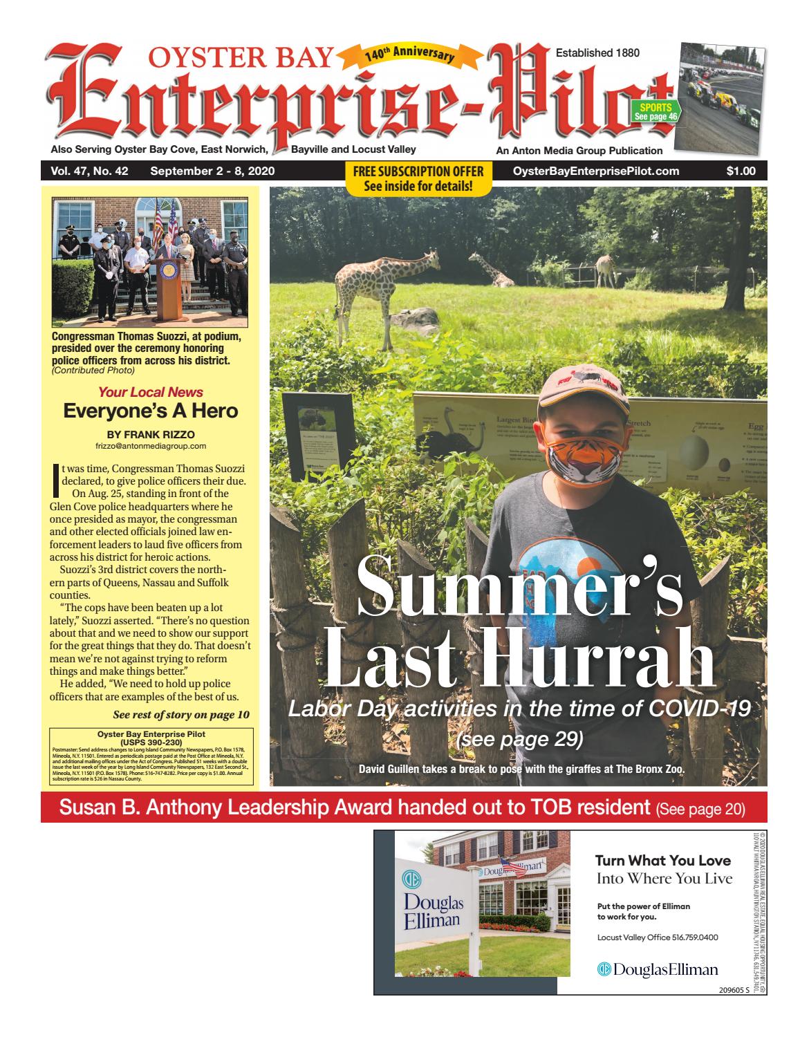Oyster Bay EnterprisePilot 9022020 edition is published weekly by