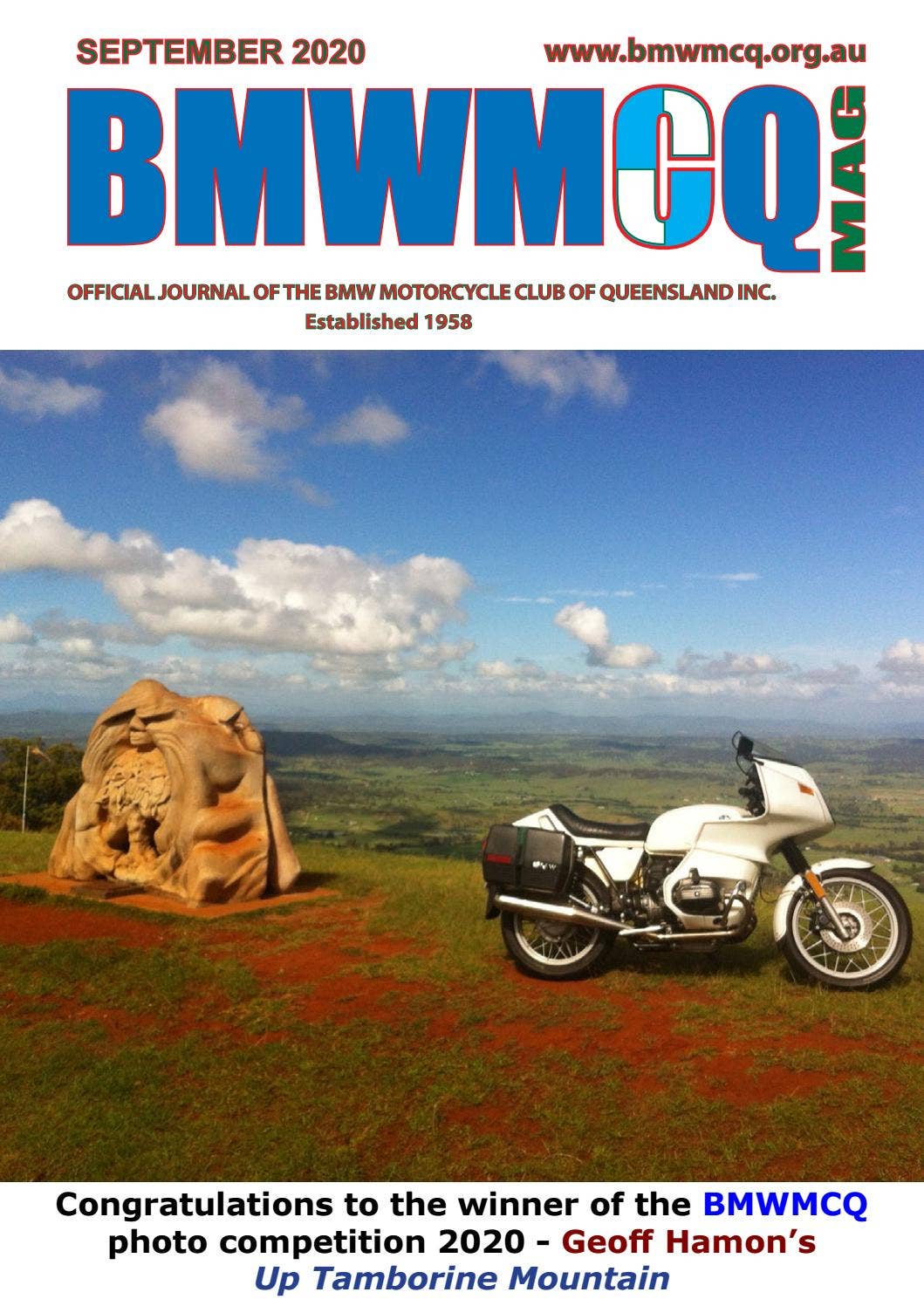 BMWMCQ Journal September 2020 by BMW MOTORCYCLE CLUB QUEENSLAND - Issuu