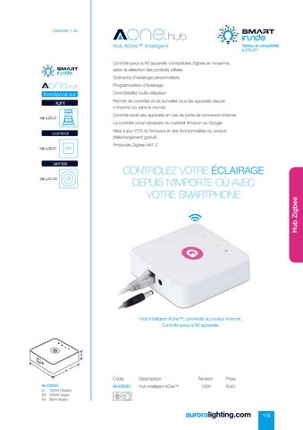 Aurora Lighting 灯饰目录 · Distribution 2020 - 法国 第 21 页