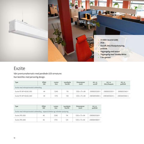 Aura Light 灯饰目录 · Fokussortiment Armaturer fra NO 第 14 页