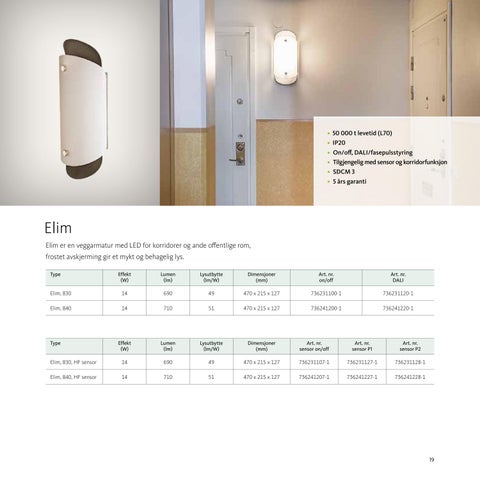 Aura Light 灯饰目录 · Fokussortiment Armaturer fra NO 第 19 页