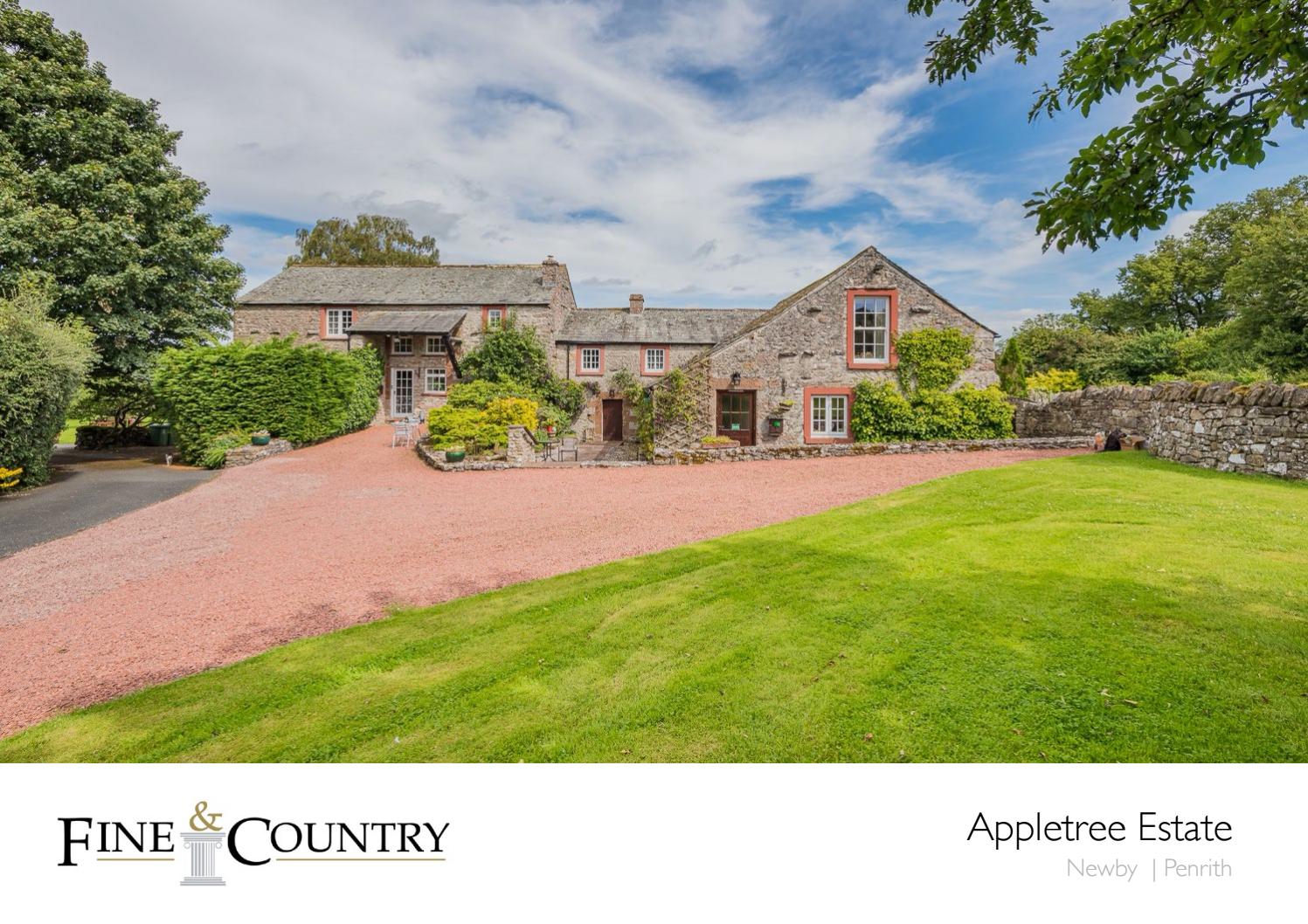 Sales brochure for 'Appletree Estates', Newby, Penrith by Fine