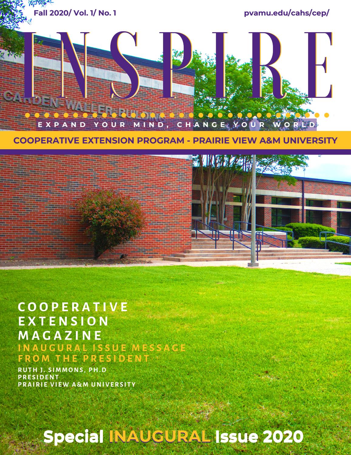 INSPIRE Magazine Vol 1. No 1 by PVAMUCAHS - Issuu