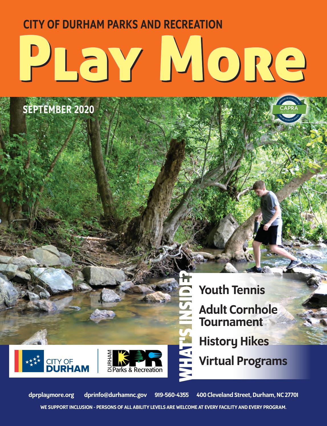 Play More, September 2020 by Durham Parks and Recreation Issuu