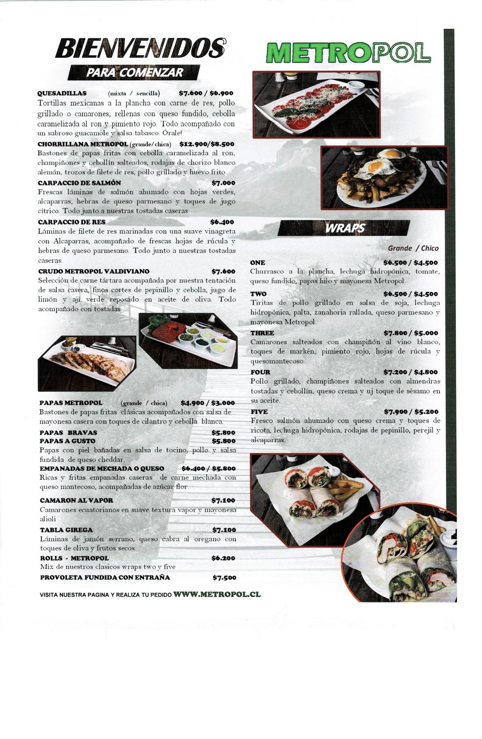 Carta Metropol Sándwich Bar by metropolsandwichbar Issuu