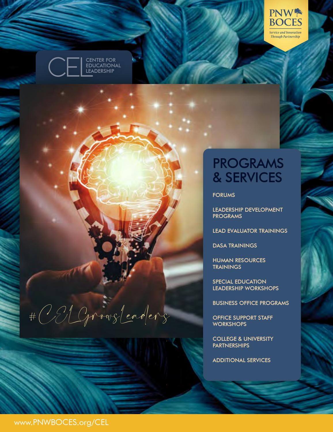 Center for Educational Leadership Programs and Services 2020 by PNW
