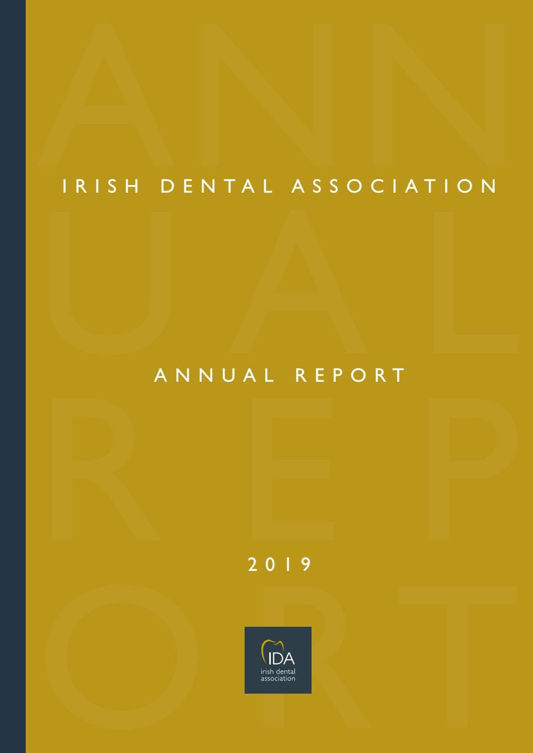 Irish Dental Association Annual Report 20192020 by Th!nk Media Issuu