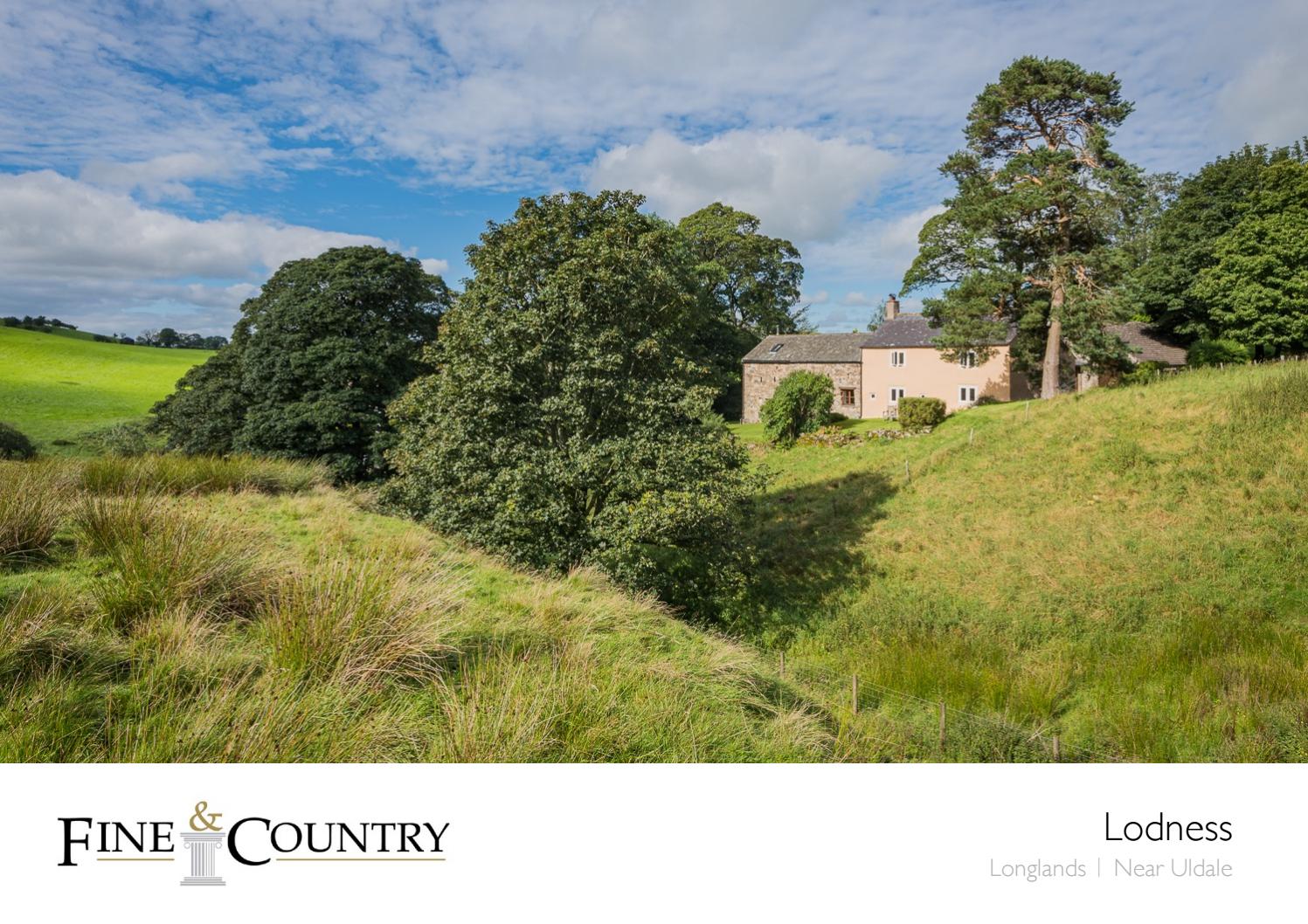 Sales brochure for 'Lodness', Longlands, Uldale, Lake District National