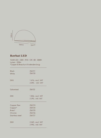 RØRHAT 灯饰手册 2020-2021 第 11 页