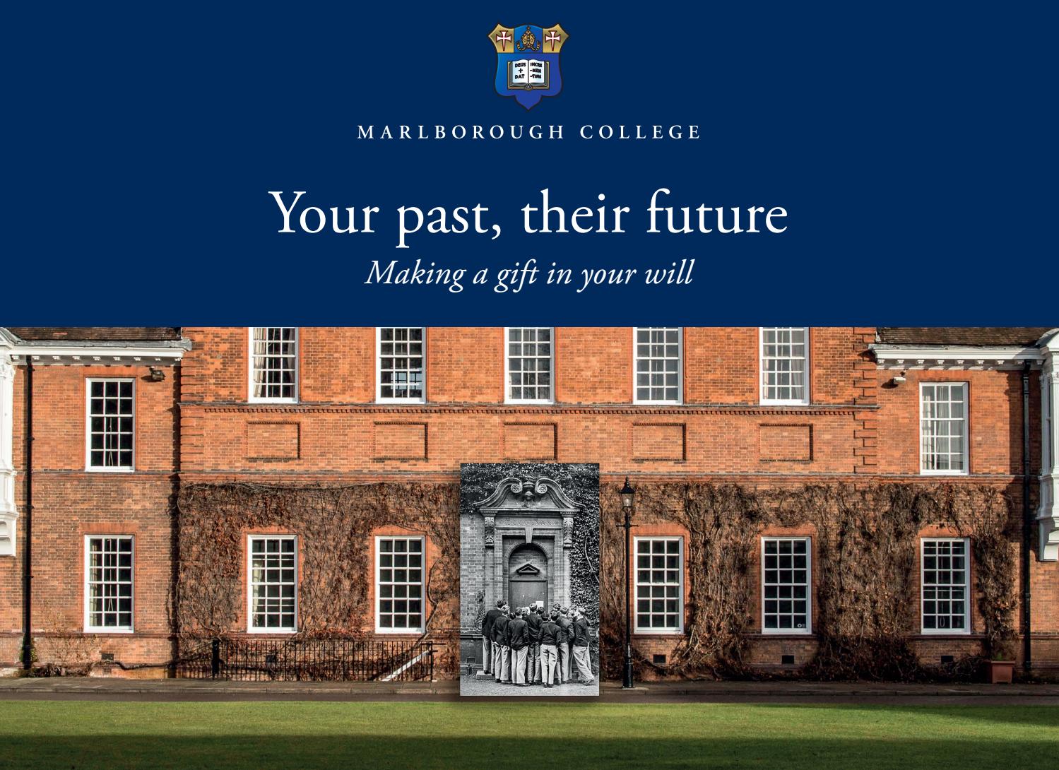 Marlborough College Legacy Leaflet by Marlborough College - Issuu