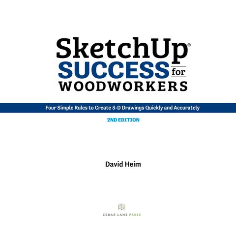 SketchUp Success for Woodworkers, 2nd ed. ( 预览 ) 第 5 页