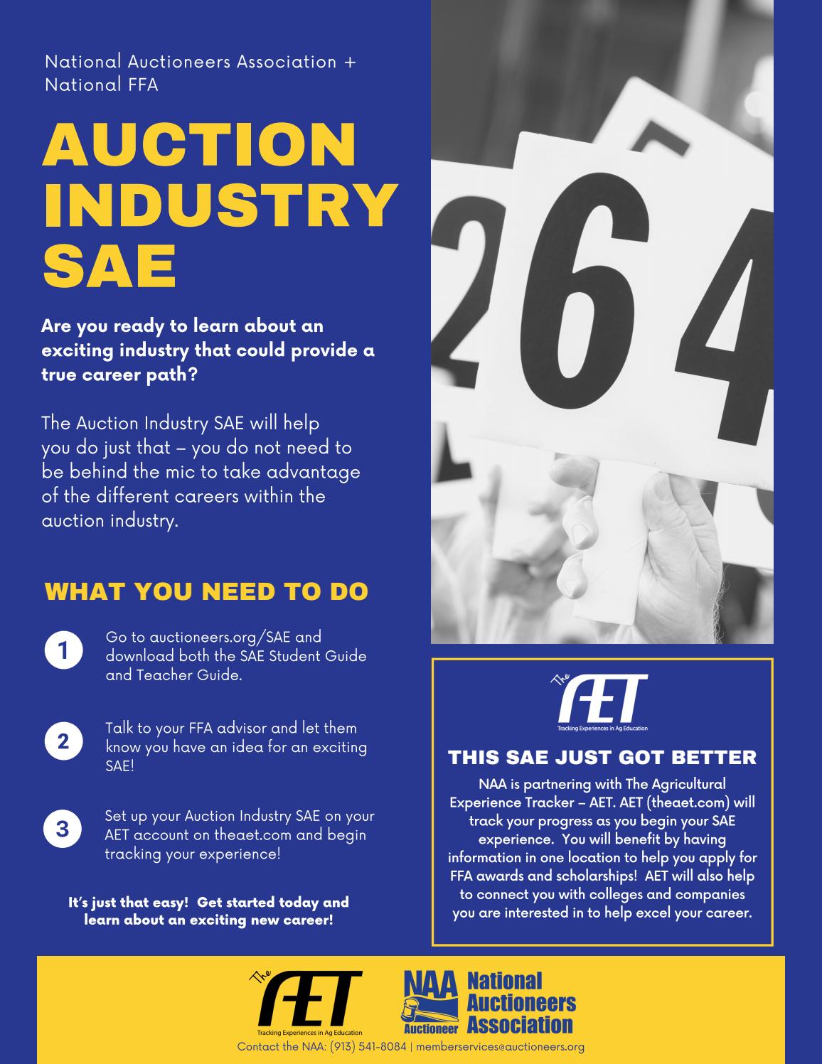 Auction Industry SAE Flyer by National Auction Association Issuu