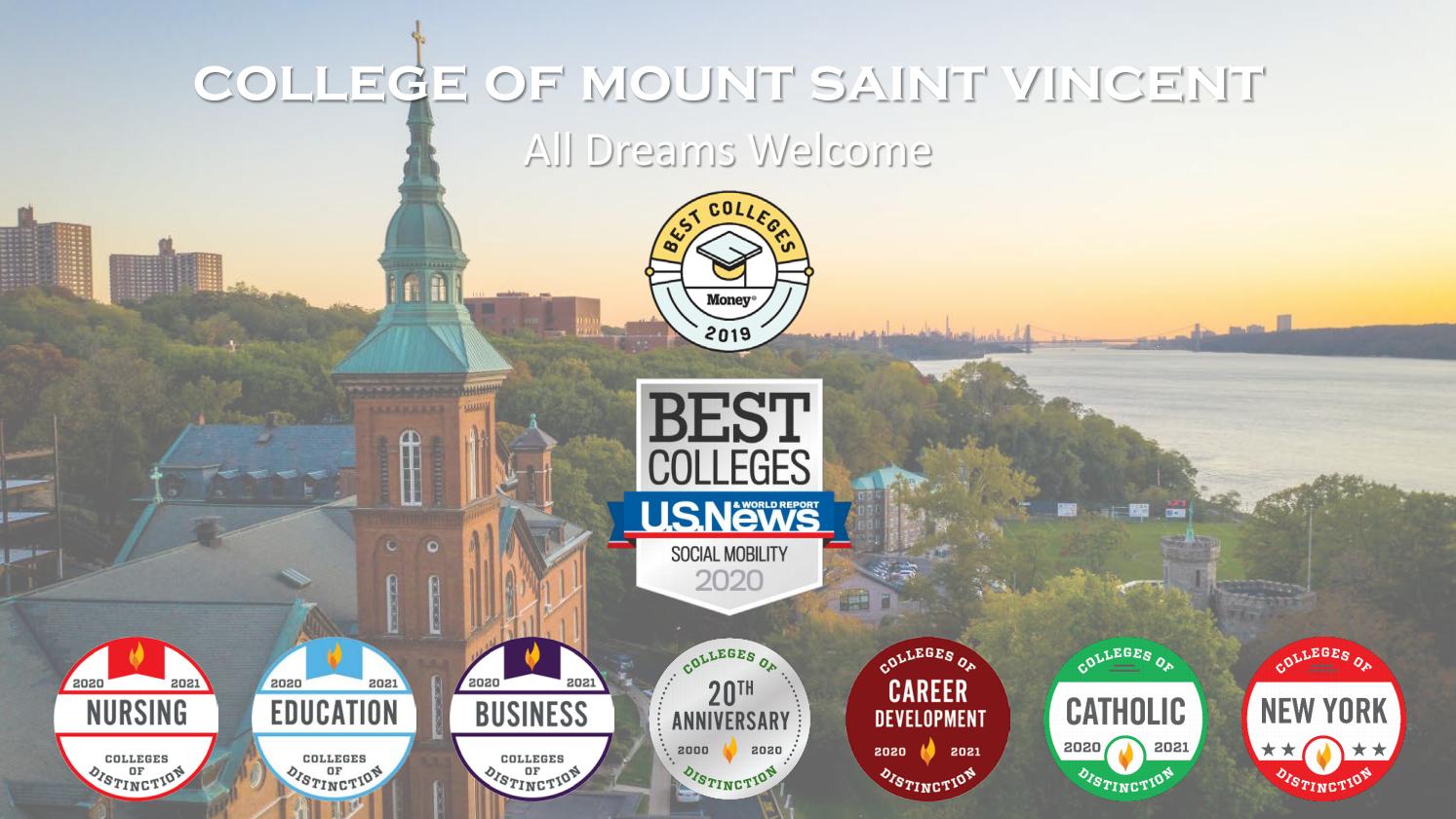 College of Mount Saint Vincent Prospective Students by University of