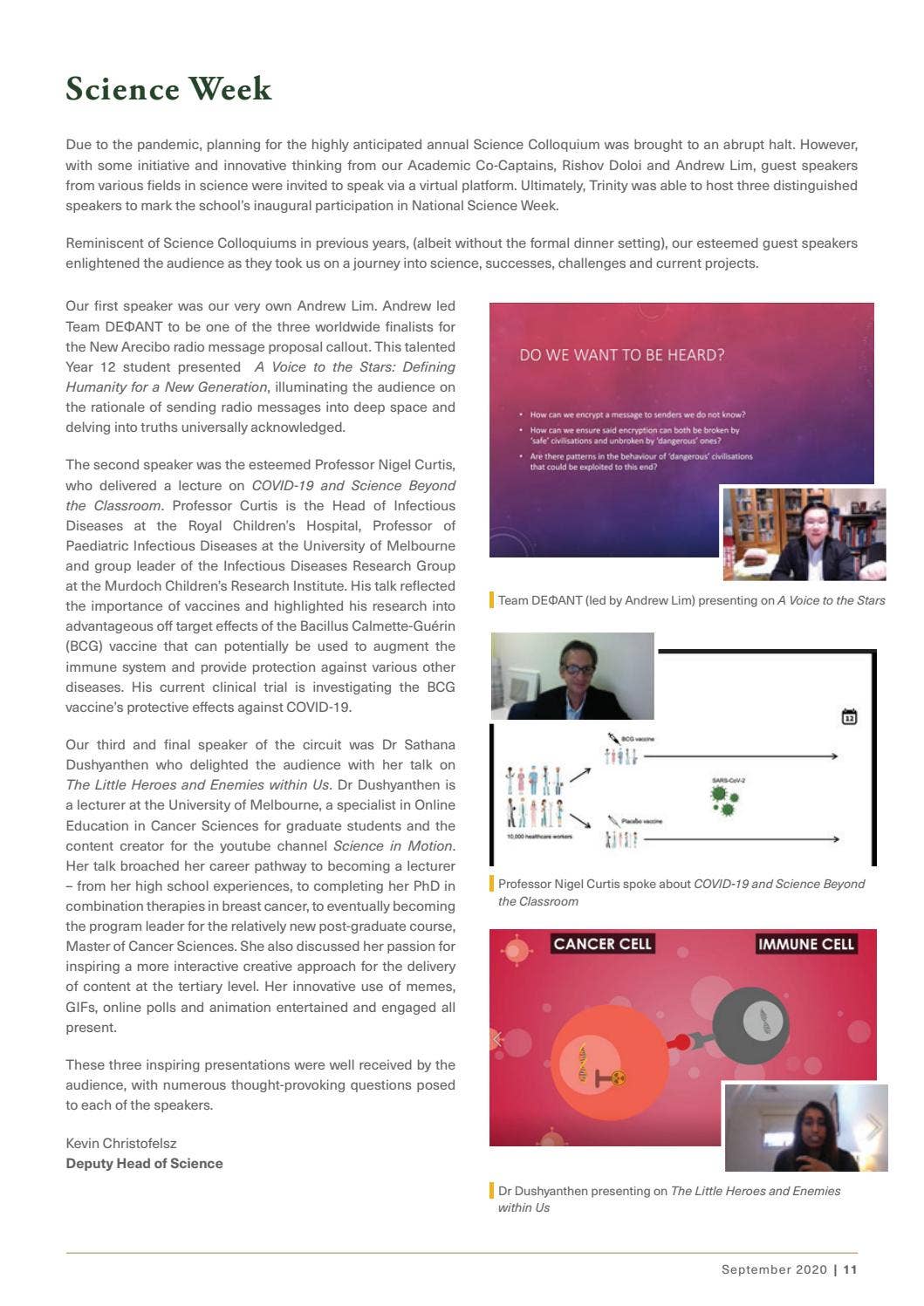 The Trinity Grammarian - September 2020 by Trinity Grammar School, Kew ...