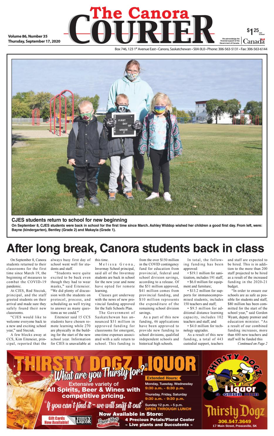 Canora Courier 2020 09 17 By Canora Courier Issuu
