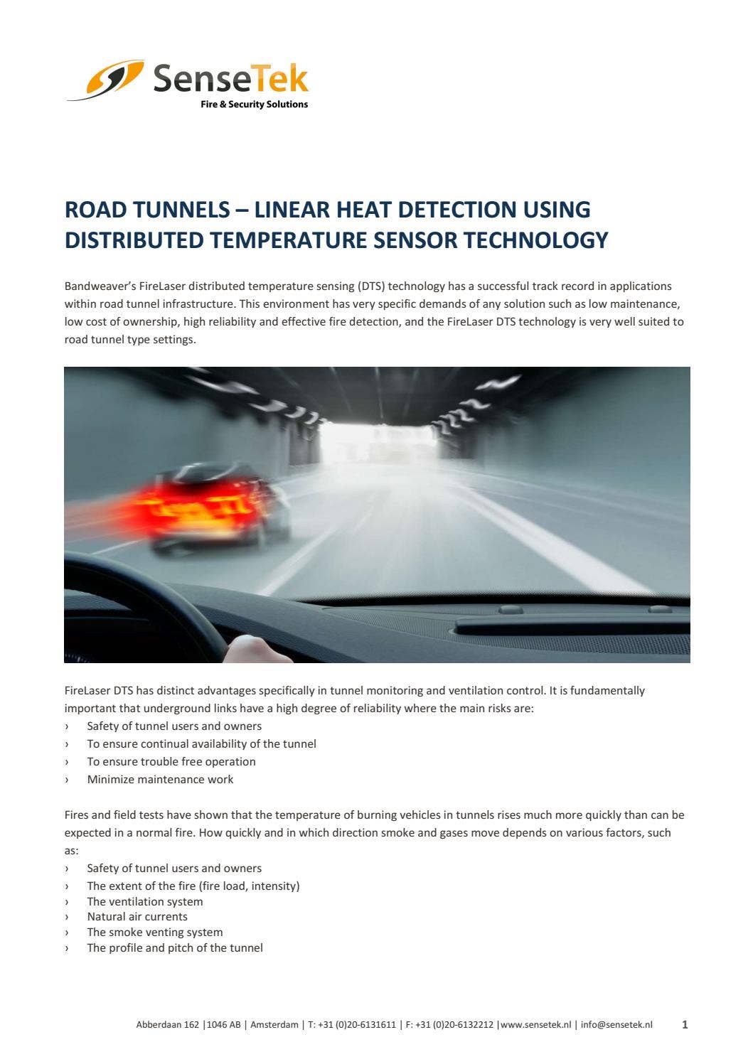 Fiber Optic Lineair Heat Detection DTS Distributed Temperature Sensing ...