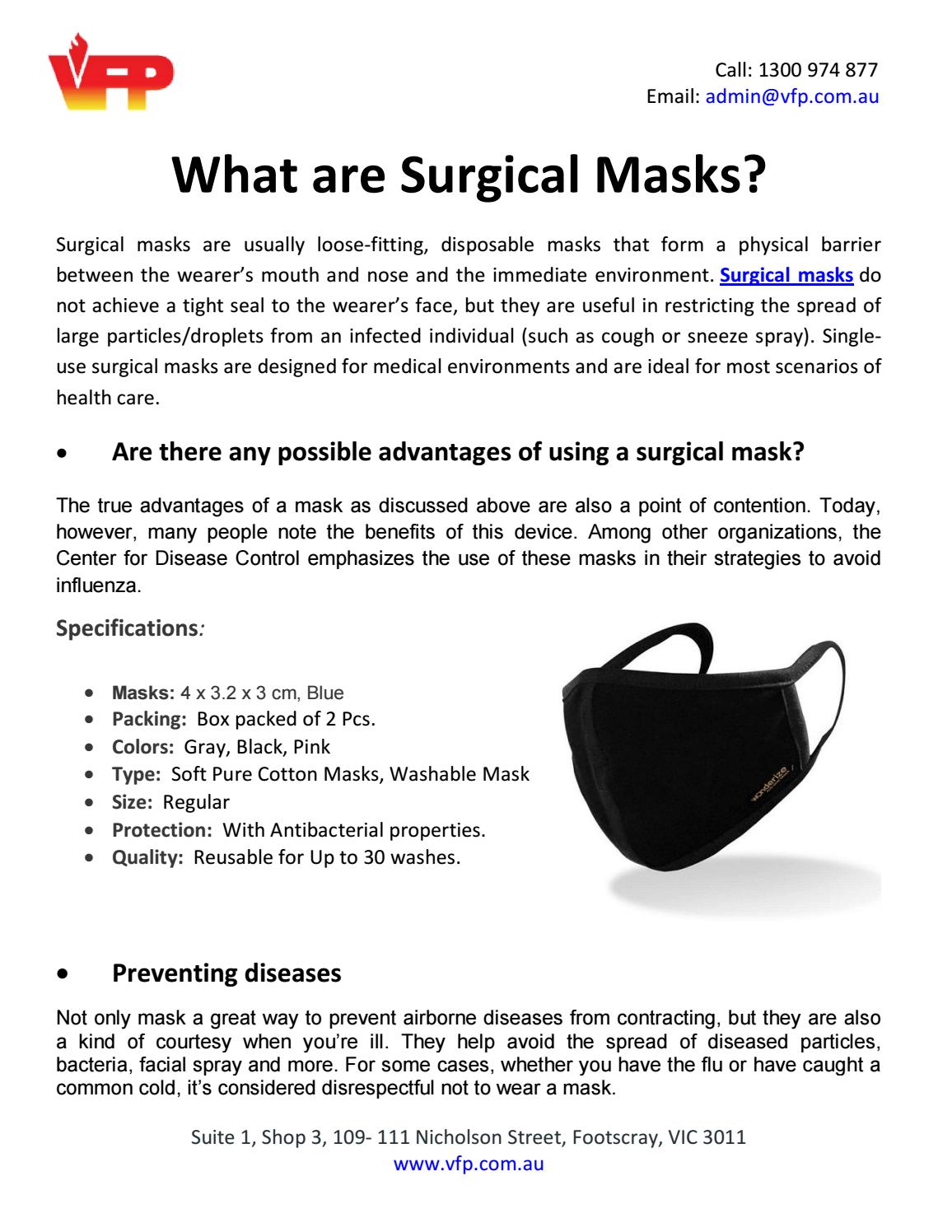 What are surgical masks? by Victorian Fire Protection Issuu