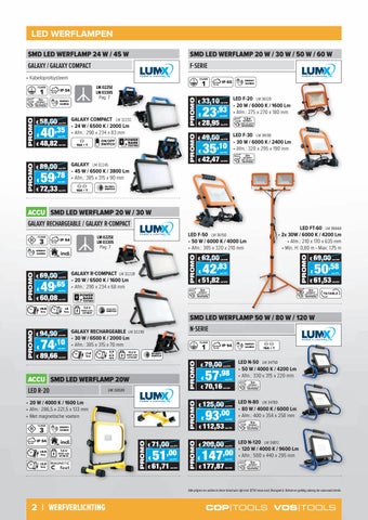 Vos Tools 灯饰目录 · - verlichtingsfolder 2020/2021 第 2 页