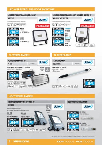 Vos Tools 灯饰目录 · - verlichtingsfolder 2020/2021 第 6 页