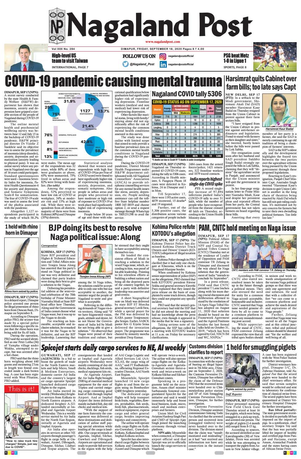 September 18, 2020 by Nagaland Post Issuu