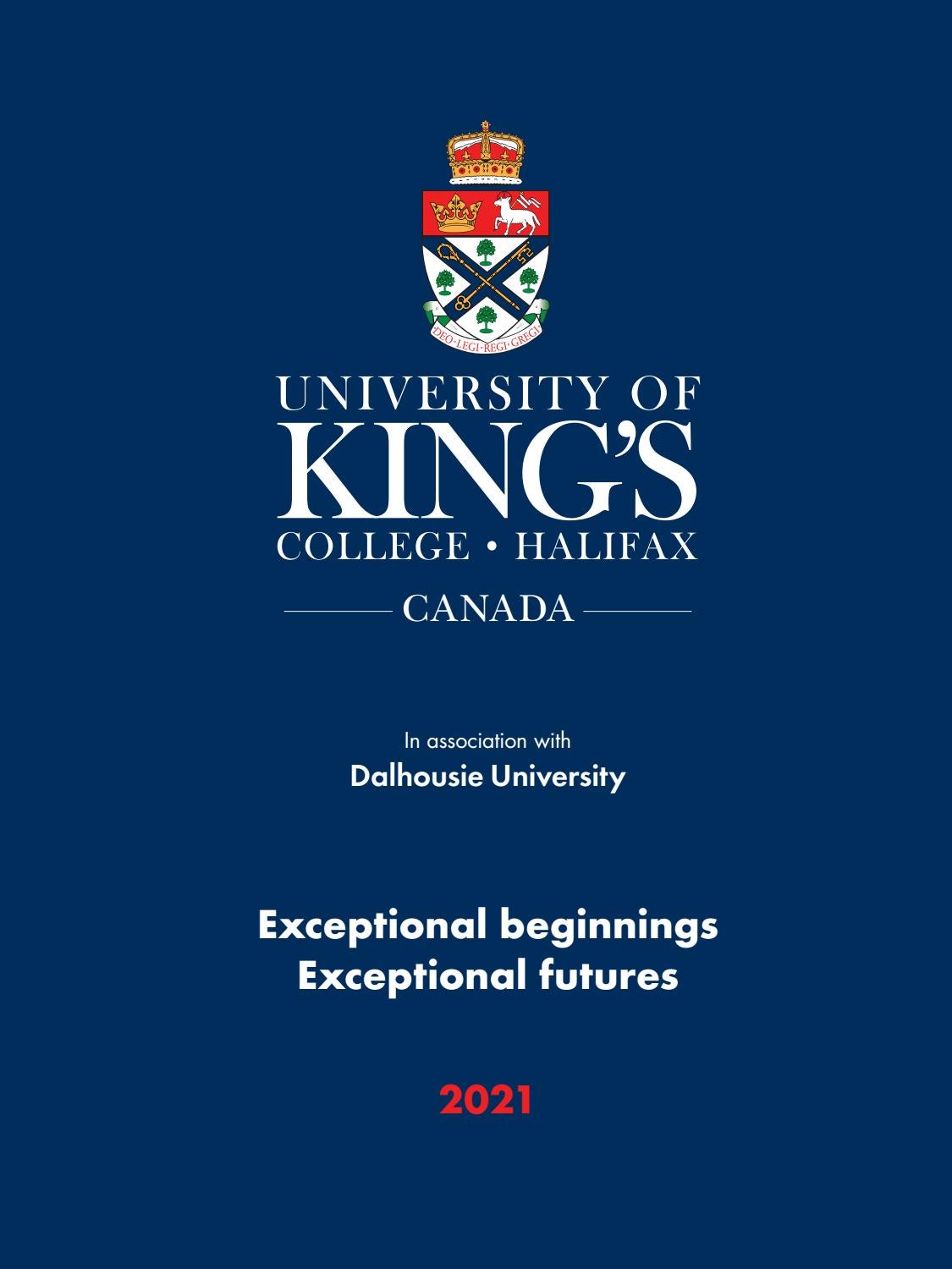 2021 Viewbook University of King's College, Halifax, Canada by
