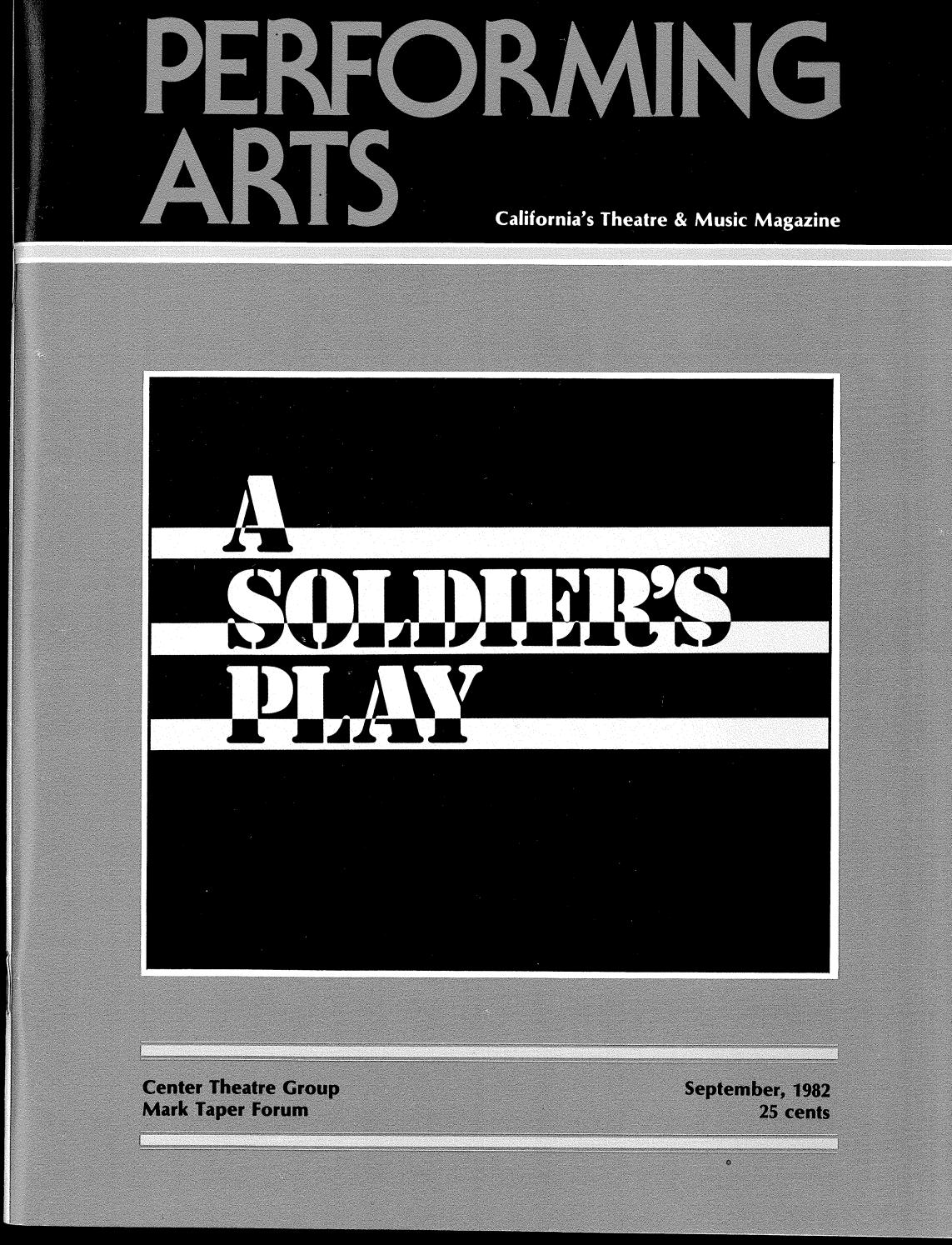 PROGRAM "A Soldier's Play" (1982) by Center Theatre Group Issuu