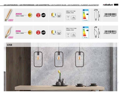 Lampanet 灯饰目录 · Rábalux fényforrás katalógus 2020/2021 第 5 页