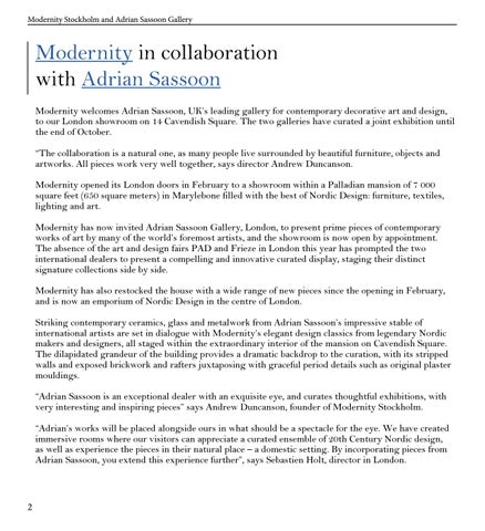 Modernity in collaboration with Adrian Sassoon 第 2 页