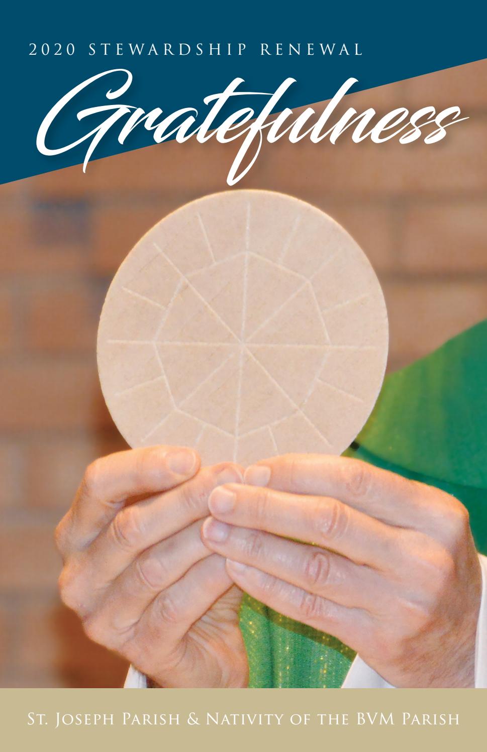 St. Joseph and Nativity of the BVM Catholic Parishes — 2020 Stewardship