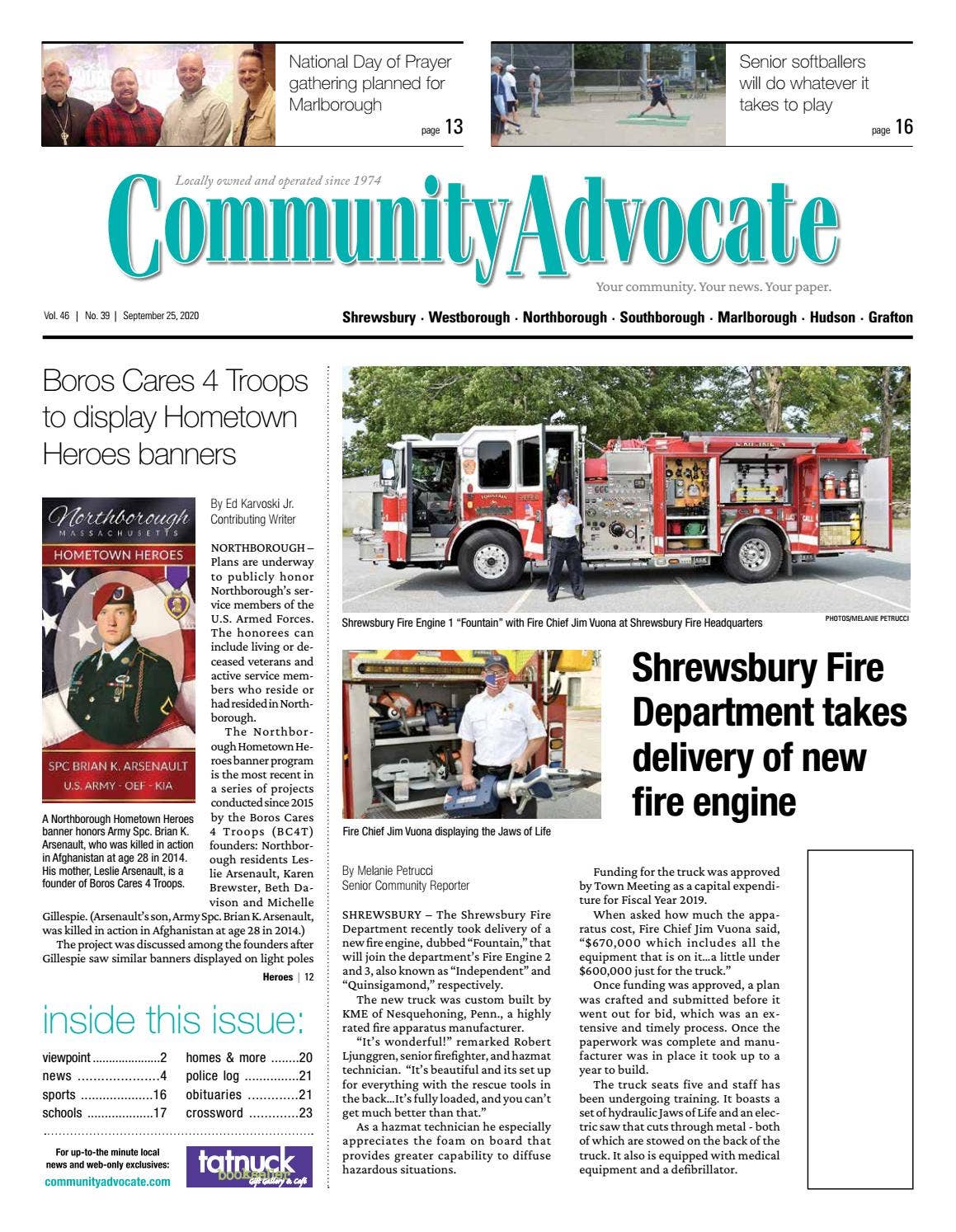 Community Advocate, Sept. 25, 2020 by Community Advocate - Issuu