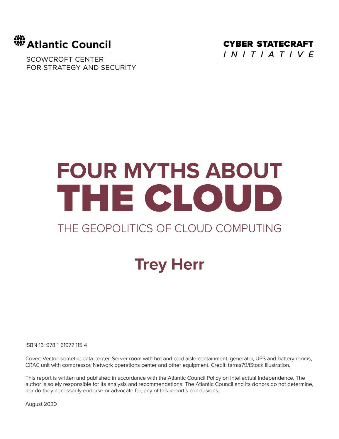 Four myths about the cloud: The geopolitics of cloud computing by ...