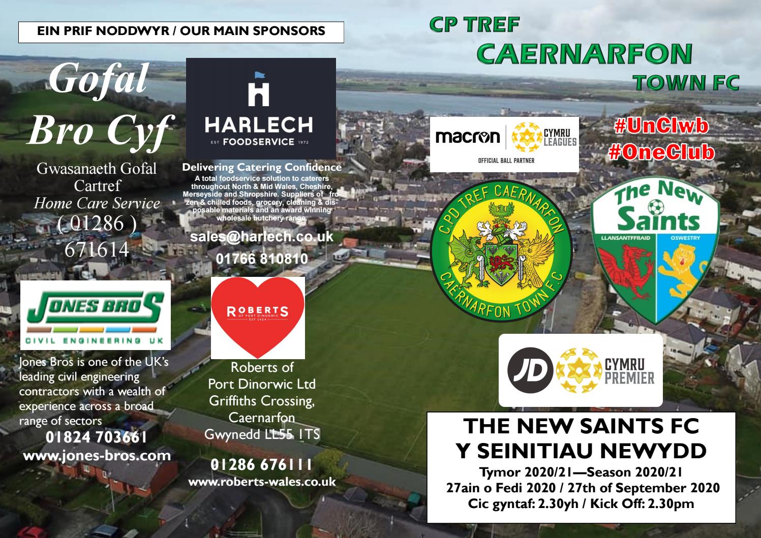 CP Tref Caernarfon Town FC v The New Saints Cymru Premier League 27