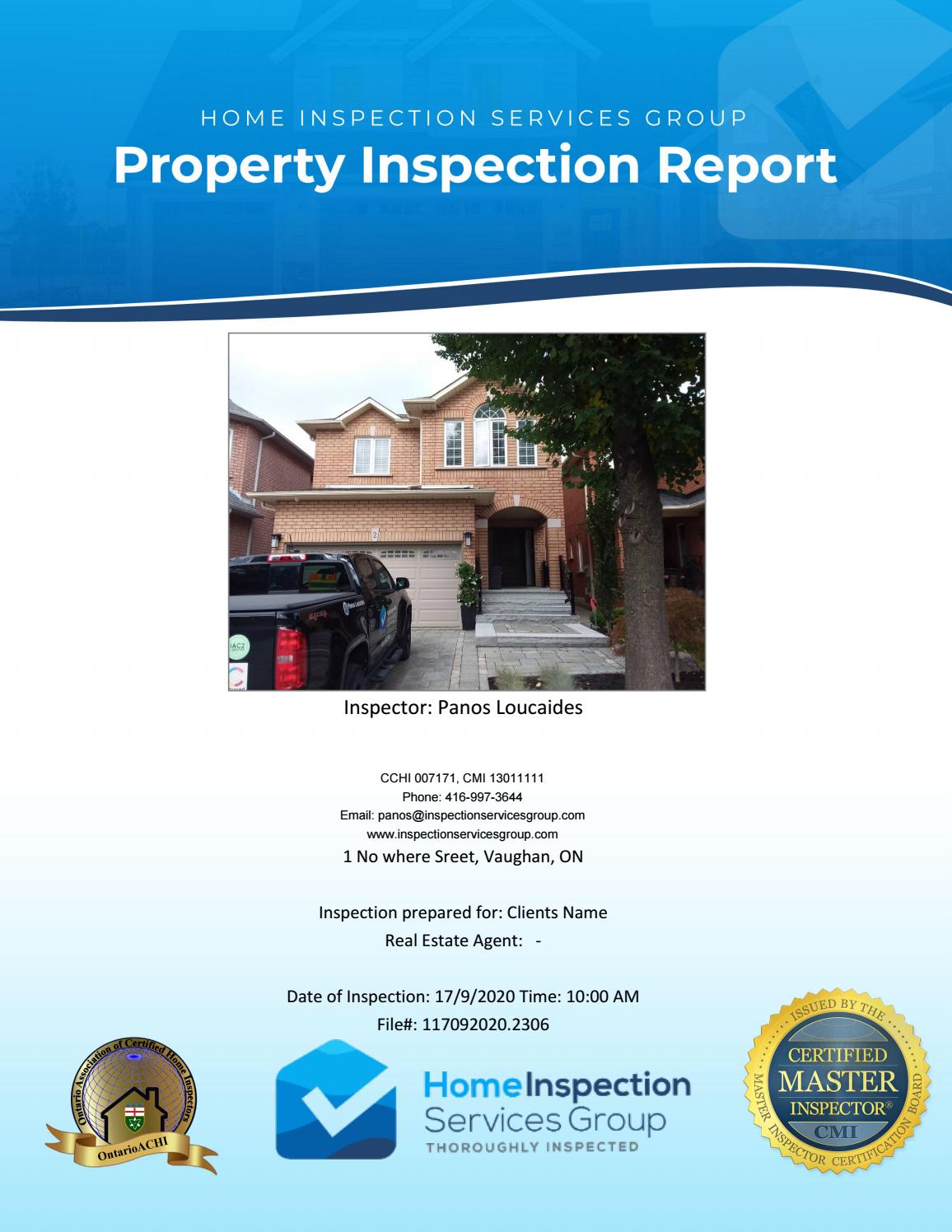 Sample Report Home Inspection Services Group by BlueWater Business Promotions Issuu