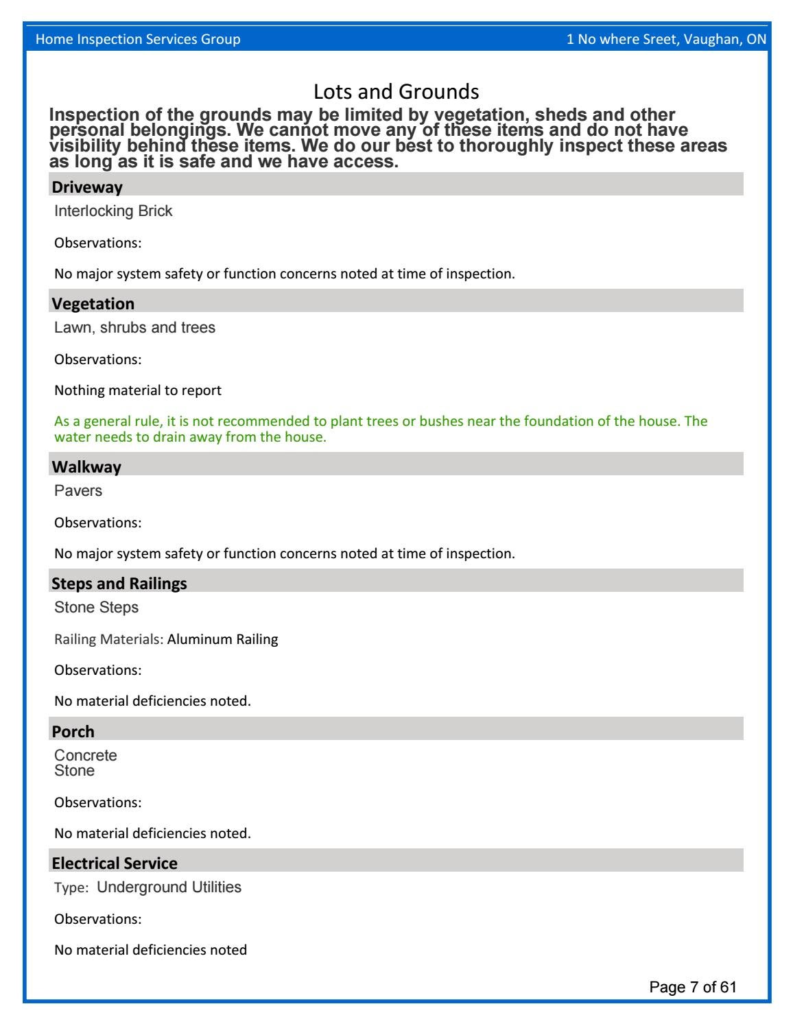 Sample Report Home Inspection Services Group by BlueWater Business Promotions Issuu