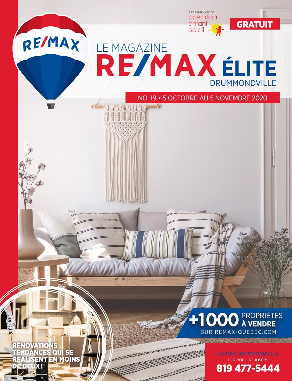 RE/MAX Élite (Drummondville) Octobre 2020 by Zig21 Issuu